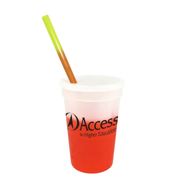 Mood™ 17 oz. Stadium Cup/Straw/Lid Set - Mood™ 17 oz. Stadium Cup/Straw/Lid Set - Image 9 of 16