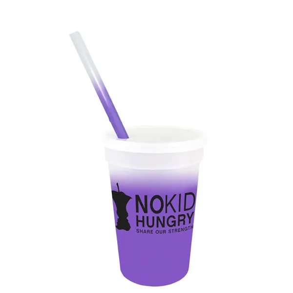 Mood™ 17 oz. Stadium Cup/Straw/Lid Set - Mood™ 17 oz. Stadium Cup/Straw/Lid Set - Image 10 of 16