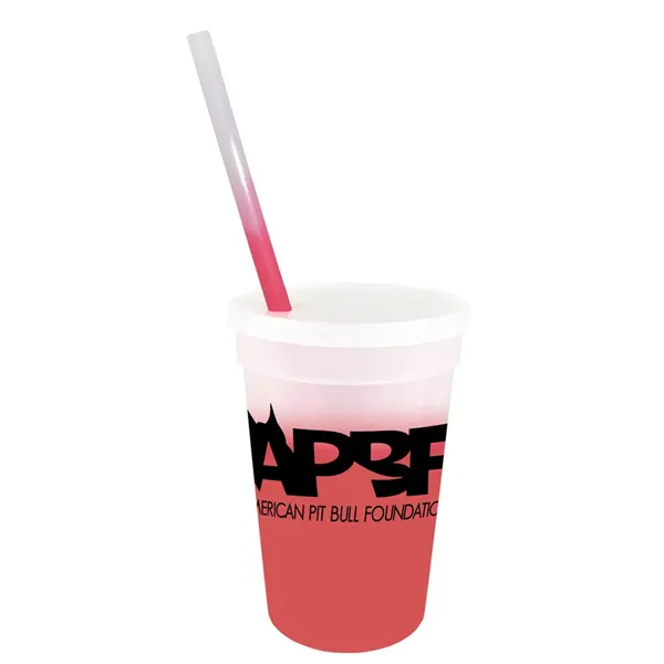 Mood™ 17 oz. Stadium Cup/Straw/Lid Set - Mood™ 17 oz. Stadium Cup/Straw/Lid Set - Image 11 of 16