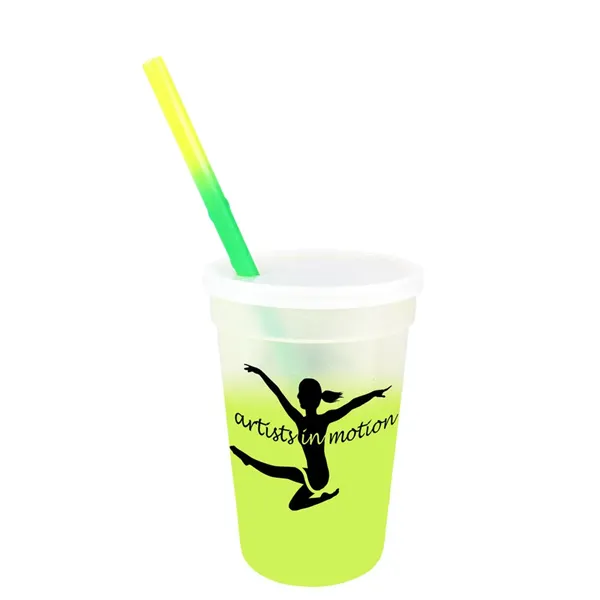 Mood™ 17 oz. Stadium Cup/Straw/Lid Set - Mood™ 17 oz. Stadium Cup/Straw/Lid Set - Image 13 of 16