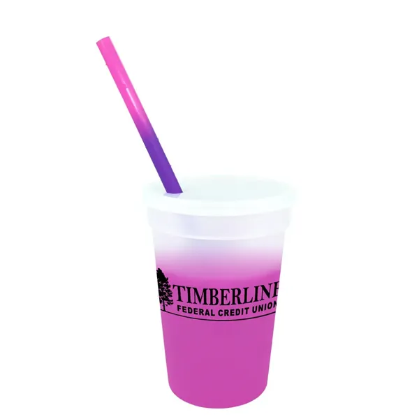 Mood™ 17 oz. Stadium Cup/Straw/Lid Set - Mood™ 17 oz. Stadium Cup/Straw/Lid Set - Image 14 of 16