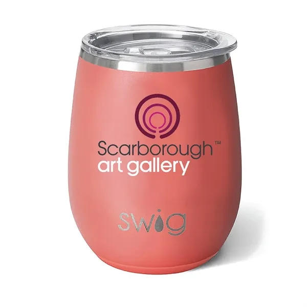 Swig® 14 oz. Matte Stemless Wine Cup, Full Color Digital - Swig® 14 oz. Matte Stemless Wine Cup, Full Color Digital - Image 4 of 15