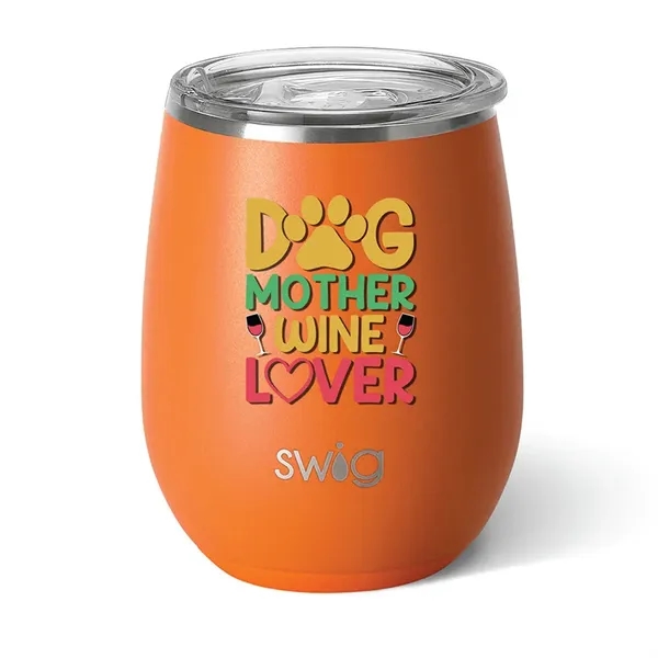 Swig® 14 oz. Matte Stemless Wine Cup, Full Color Digital - Swig® 14 oz. Matte Stemless Wine Cup, Full Color Digital - Image 10 of 15