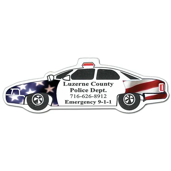 Full Color Digital Stock Shaped Magnets - Police Car - Full Color Digital Stock Shaped Magnets - Police Car - Image 0 of 2