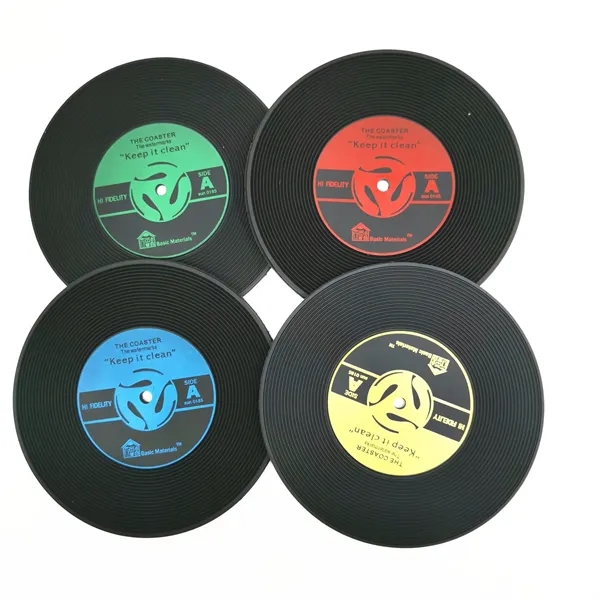 Vintage Vinyl Record Coasters Coffee Cup Mat - Vintage Vinyl Record Coasters Coffee Cup Mat - Image 0 of 5