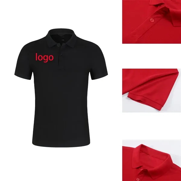 Short Sleeve Polo Shirt Casual Soft Tops Basic Tee - Short Sleeve Polo Shirt Casual Soft Tops Basic Tee - Image 1 of 2
