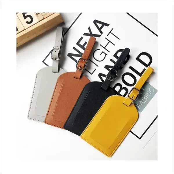 Leather Luggage Tag - Leather Luggage Tag - Image 1 of 6