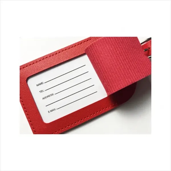 Leather Luggage Tag - Leather Luggage Tag - Image 3 of 6