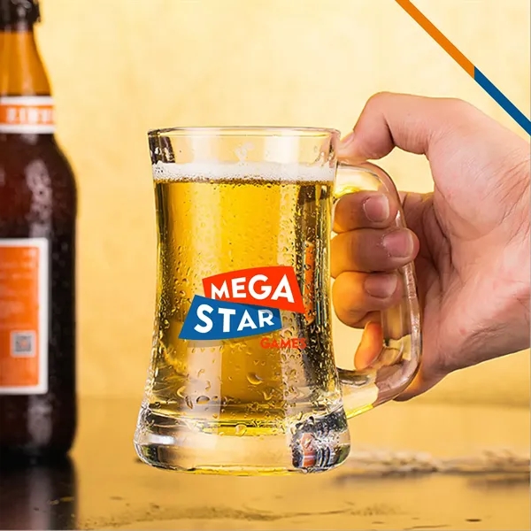 Madge Glass Beer Mugs - 9.75 OZ. - Madge Glass Beer Mugs - 9.75 OZ. - Image 1 of 3