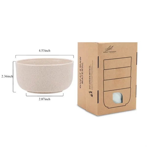100% Bpa-Free Wheat Straw Fiber Snack Bowls(4 Pcs) - 100% Bpa-Free Wheat Straw Fiber Snack Bowls(4 Pcs) - Image 2 of 2