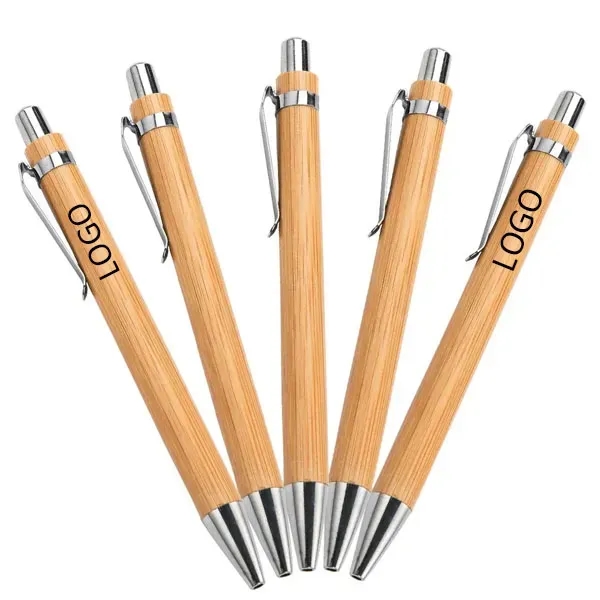 Eco-Friendly Bamboo Click Ballpoint Pen - Eco-Friendly Bamboo Click Ballpoint Pen - Image 0 of 5