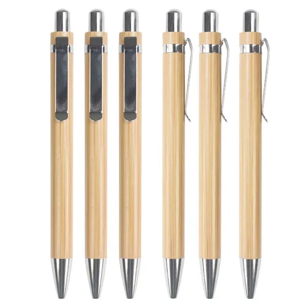 Eco-Friendly Bamboo Click Ballpoint Pen - Eco-Friendly Bamboo Click Ballpoint Pen - Image 4 of 5