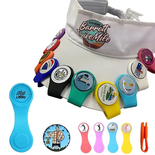 Golf Hat Clip Ball Marker Holder - Golf Hat Clip Ball Marker Holder - Image 0 of 5