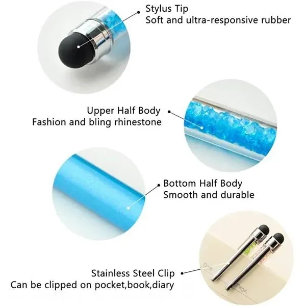Crystal Stylus Retractable Ballpoint Pen - Crystal Stylus Retractable Ballpoint Pen - Image 1 of 1