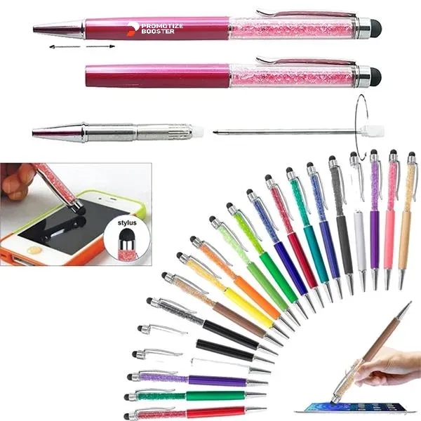 Crystal Stylus Retractable Ballpoint Pen - Crystal Stylus Retractable Ballpoint Pen - Image 0 of 1