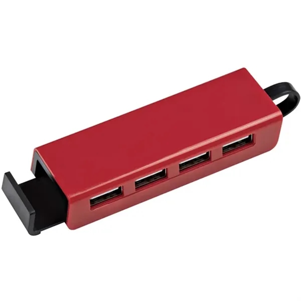 4-Port Traveler Usb Hubs With Phone Stand - 4-Port Traveler Usb Hubs With Phone Stand - Image 2 of 7