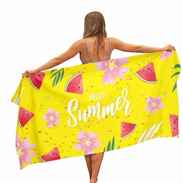 Full Colors Custom 27.6" x 59.1" Polyester Beach Towel