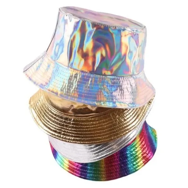 Laser Bucket Hat Packable Gay Pride Sun Caps - Laser Bucket Hat Packable Gay Pride Sun Caps - Image 1 of 2
