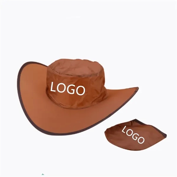 Collapsible/ Foldable Cowboy Hat With Pouch - Collapsible/ Foldable Cowboy Hat With Pouch - Image 0 of 2