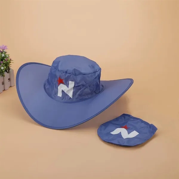 Collapsible/ Foldable Cowboy Hat With Pouch - Collapsible/ Foldable Cowboy Hat With Pouch - Image 1 of 2