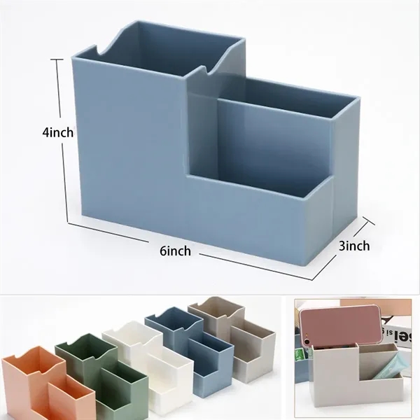 Plastic Pen Holder W/ Phone - Plastic Pen Holder W/ Phone - Image 0 of 1