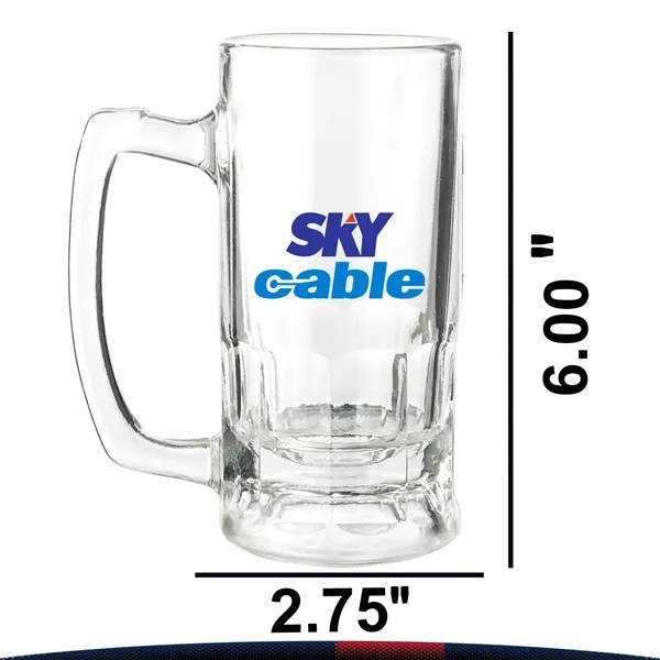 12 oz. Dyhir Glass Beer Mugs - 12 oz. Dyhir Glass Beer Mugs - Image 2 of 3