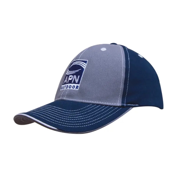 Brushed Heavy Cotton Two Tone Cap - Brushed Heavy Cotton Two Tone Cap - Image 0 of 5