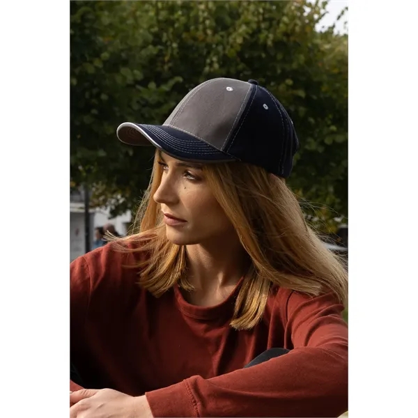 Brushed Heavy Cotton Two Tone Cap - Brushed Heavy Cotton Two Tone Cap - Image 1 of 5