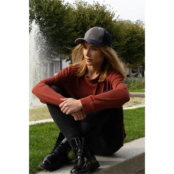 Brushed Heavy Cotton Two Tone Cap - Brushed Heavy Cotton Two Tone Cap - Image 2 of 5