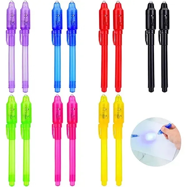 Invisible Disappearing Ink Pen With UV Light Party Toy - Invisible Disappearing Ink Pen With UV Light Party Toy - Image 1 of 5
