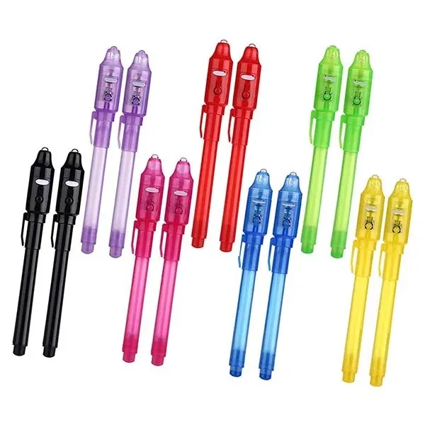 Invisible Disappearing Ink Pen With UV Light Party Toy - Invisible Disappearing Ink Pen With UV Light Party Toy - Image 2 of 5
