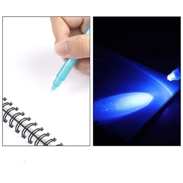 Invisible Disappearing Ink Pen With UV Light Party Toy - Invisible Disappearing Ink Pen With UV Light Party Toy - Image 5 of 5