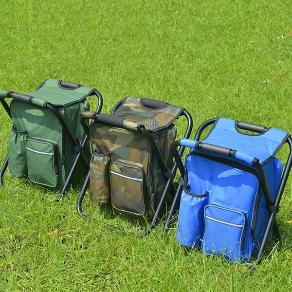 Portable Folding Camping Chair Backpack Cooler Bag - Portable Folding Camping Chair Backpack Cooler Bag - Image 0 of 11