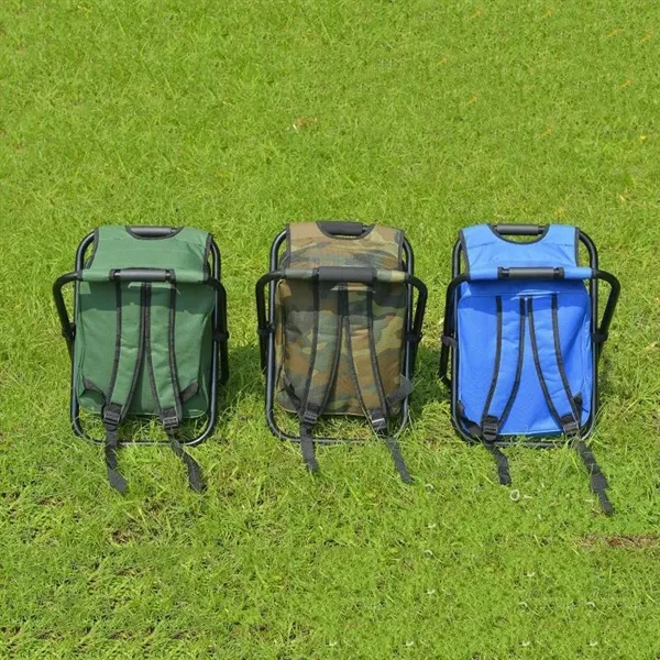 Portable Folding Camping Chair Backpack Cooler Bag - Portable Folding Camping Chair Backpack Cooler Bag - Image 1 of 11