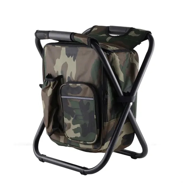 Portable Folding Camping Chair Backpack Cooler Bag - Portable Folding Camping Chair Backpack Cooler Bag - Image 7 of 11