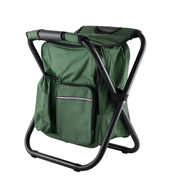 Portable Folding Camping Chair Backpack Cooler Bag - Portable Folding Camping Chair Backpack Cooler Bag - Image 10 of 11