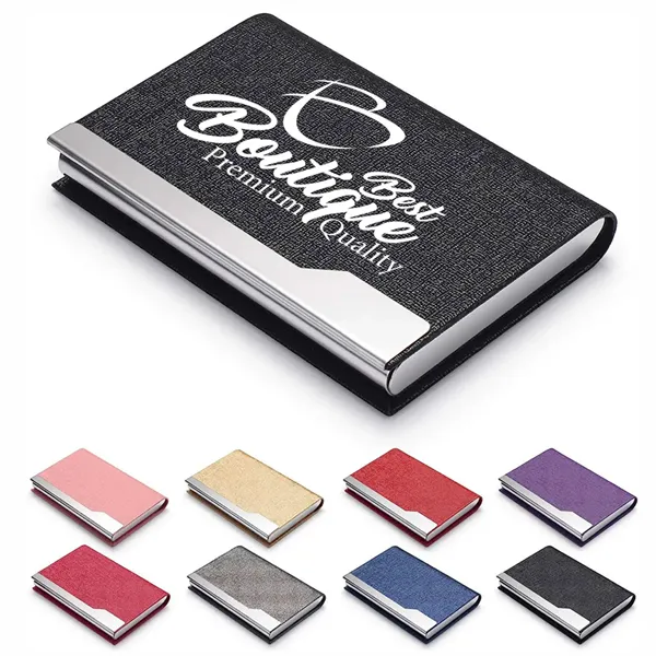 Slim Luxury Stainless Business Card Organizer For Men Women - Slim Luxury Stainless Business Card Organizer For Men Women - Image 0 of 4