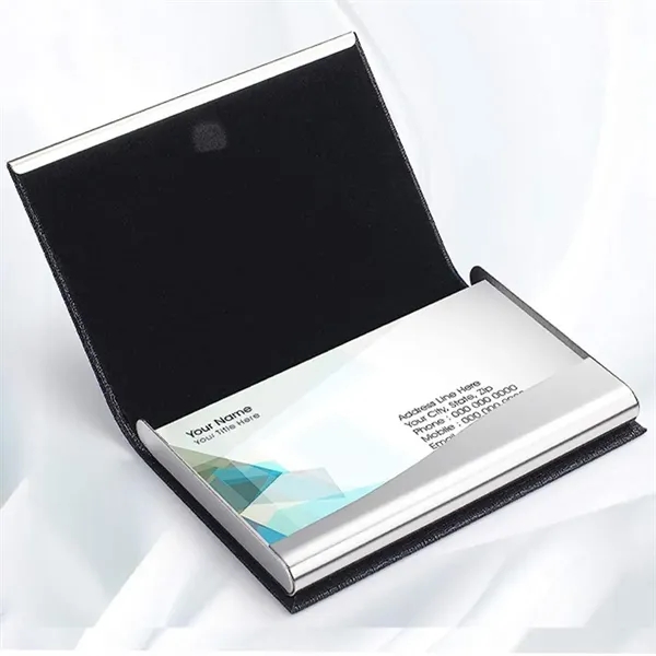 Slim Luxury Stainless Business Card Organizer For Men Women - Slim Luxury Stainless Business Card Organizer For Men Women - Image 2 of 4