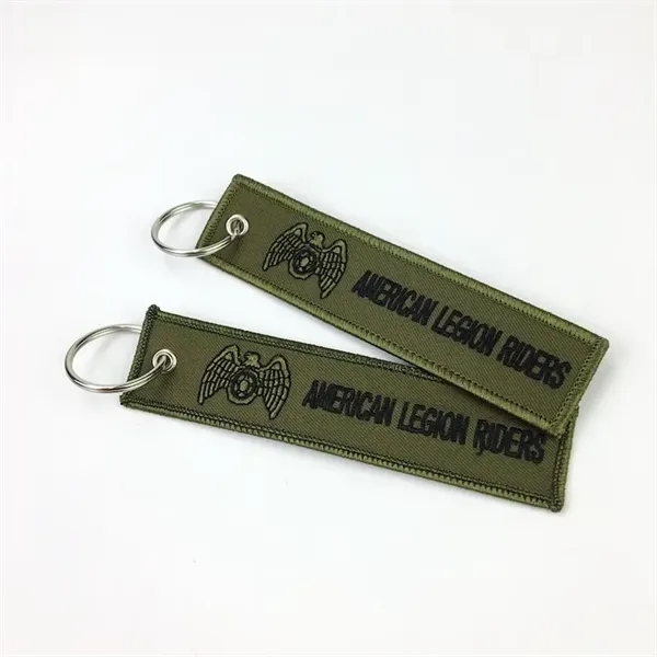 Double Sided Embroidery Key Tag - Double Sided Embroidery Key Tag - Image 3 of 5