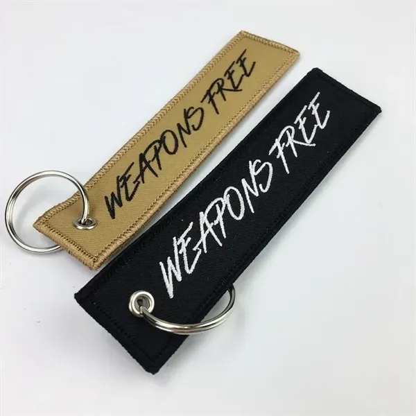 Double Sided Embroidery Key Tag - Double Sided Embroidery Key Tag - Image 4 of 5