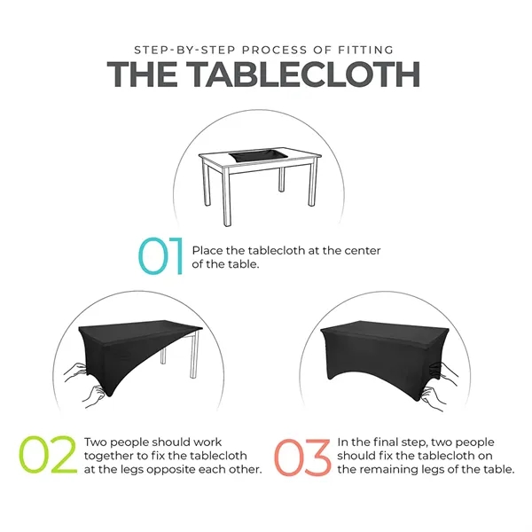 Spandex Table Cover 6 FT - Spandex Table Cover 6 FT - Image 3 of 4