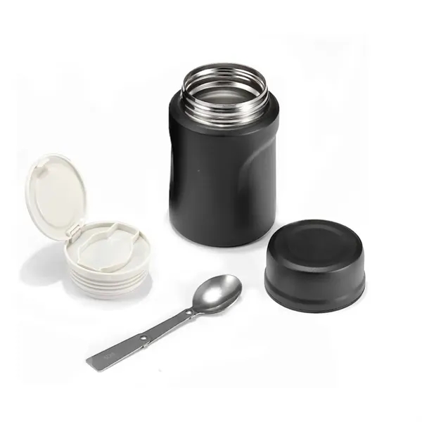 17oz. Insulated Food Jar with Folding Spoon - 17oz. Insulated Food Jar with Folding Spoon - Image 2 of 2