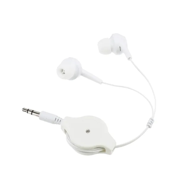 Portable Wired Retractable Earphones - Portable Wired Retractable Earphones - Image 2 of 2