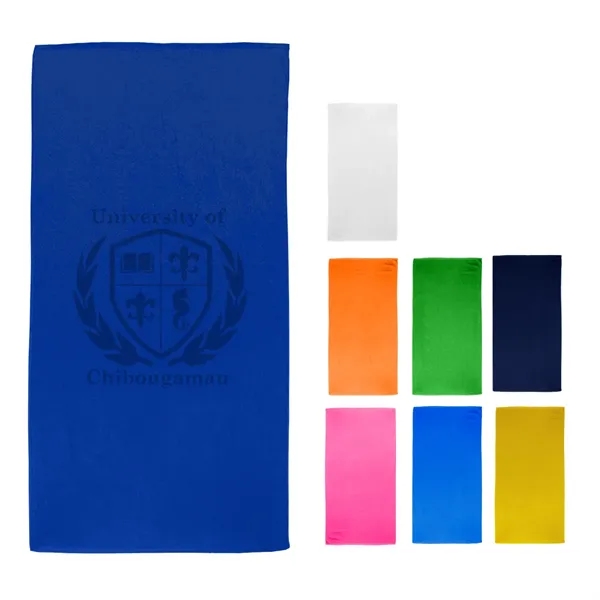 35" X 60" Velour Beach Towel - 35" X 60" Velour Beach Towel - Image 0 of 12