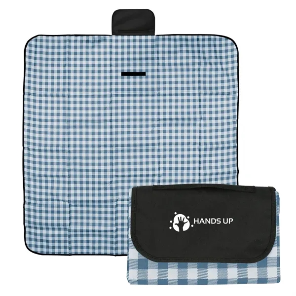 Gingham Roll-Up Picnic Blanket - Gingham Roll-Up Picnic Blanket - Image 8 of 12