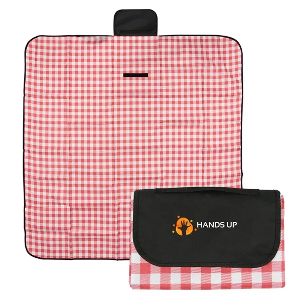 Gingham Roll-Up Picnic Blanket - Gingham Roll-Up Picnic Blanket - Image 11 of 12