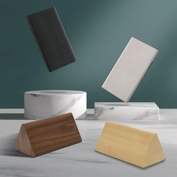 Wooden Digital Alarm Clock with LED Time Display - Wooden Digital Alarm Clock with LED Time Display - Image 5 of 5