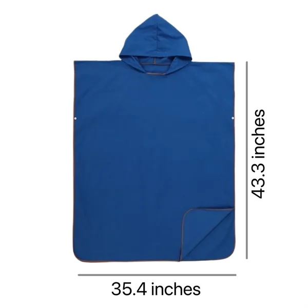 Quick Dry Beach Towel with Hood - Quick Dry Beach Towel with Hood - Image 2 of 6