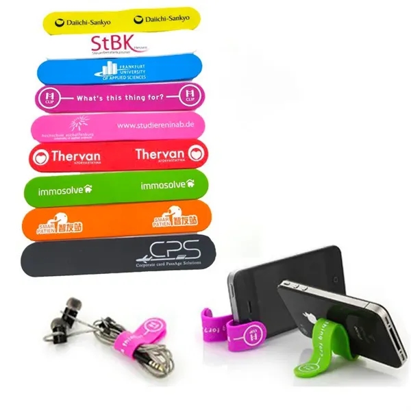 Silicone Magnetic Cable Organizer and Phone Holder - Silicone Magnetic Cable Organizer and Phone Holder - Image 1 of 2