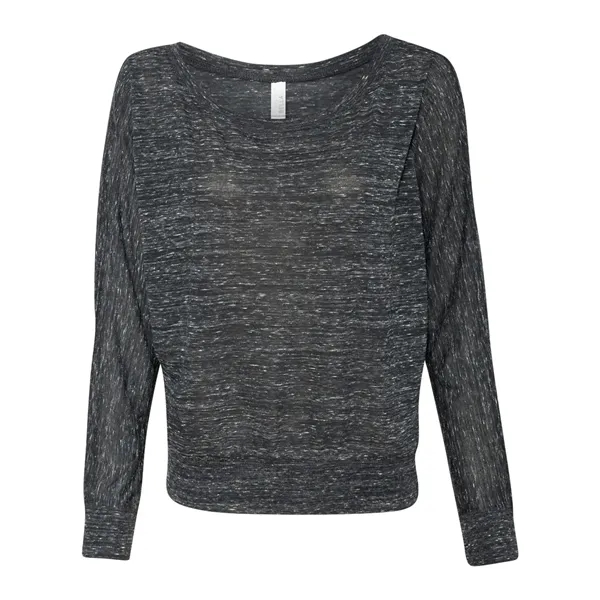 BELLA + CANVAS Women's Flowy 2x1 Ribbed Long Sleeve Tee - BELLA + CANVAS Women's Flowy 2x1 Ribbed Long Sleeve Tee - Image 19 of 21